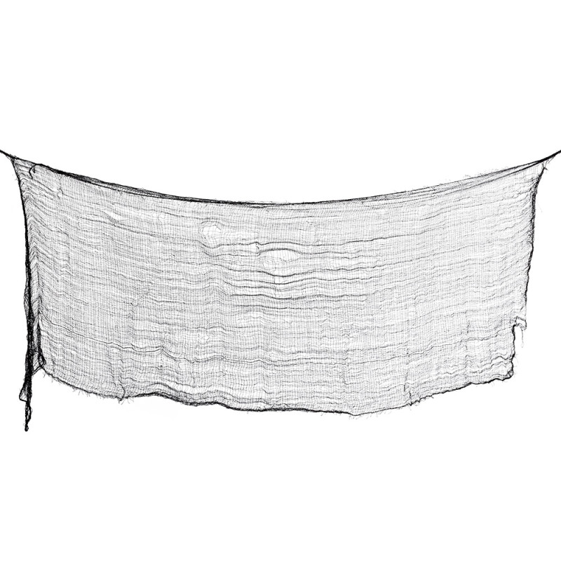 Halloween čierna látka